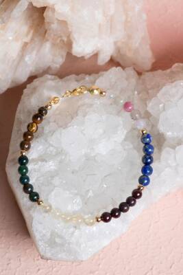 Sertifikalı Aslan Burcu Doğal Taş Bileklik - 4