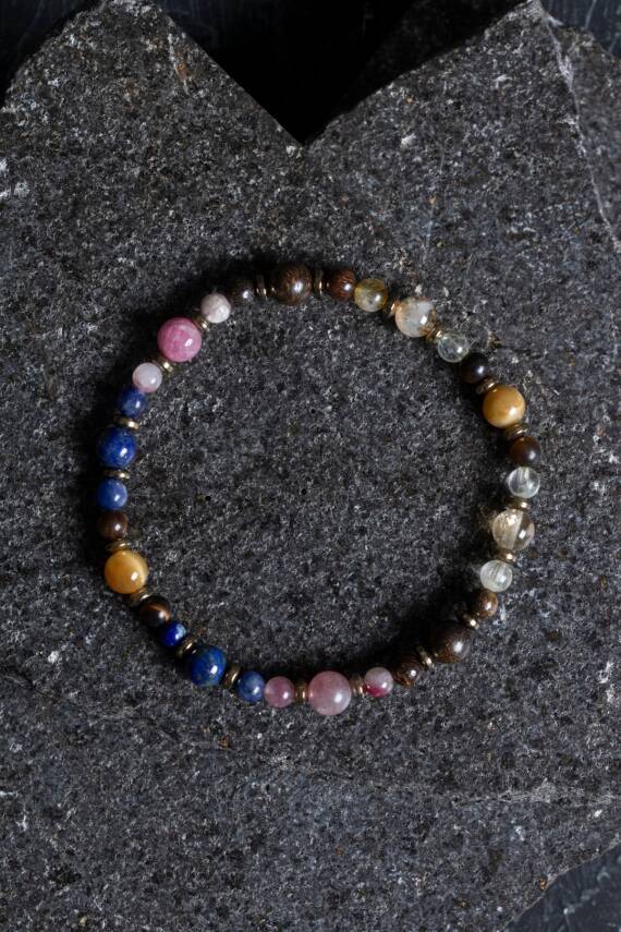 Sertifikalı Aslan Burcu Doğal Taş Bileklik (SK:261) - 3