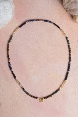 Sertifikalı Aslan Burcu Doğal Taş Kolye - 5