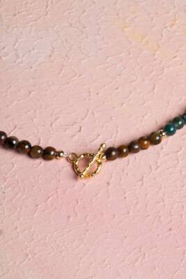 Sertifikalı Aslan Burcu Doğal Taş Kolye - 4