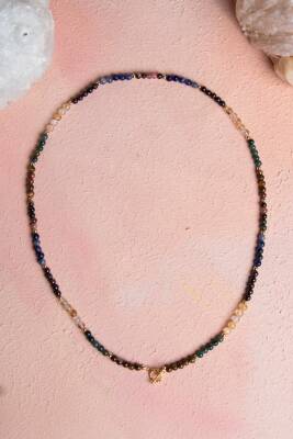 Sertifikalı Aslan Burcu Doğal Taş Kolye - 5