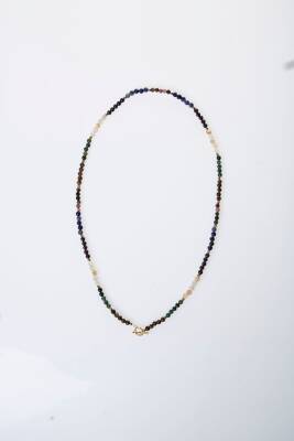 Sertifikalı Aslan Burcu Doğal Taş Kolye - 6