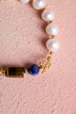 Sertifikalı Aslan Burcu Gümüş Kapama Doğal Taş Bileklik (SK:267) - 5