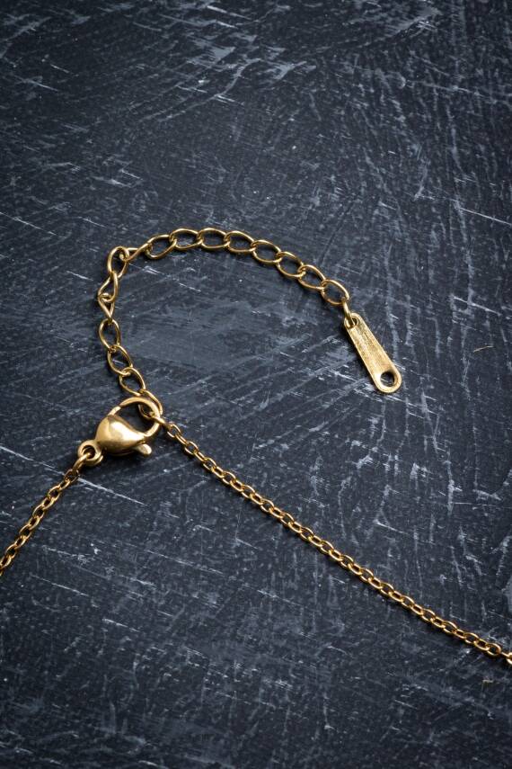 Sertifikalı Aventurin Doğal Taş Esans Şişesi Kolye - 3