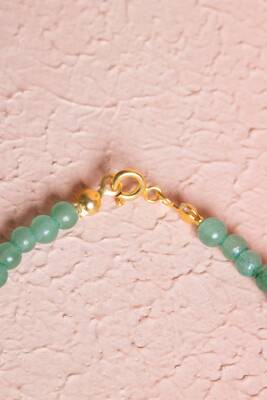 Sertifikalı Aventurin, Güneş Taşı Gümüş Aparatlı Doğal Taş Bileklik (SK:057) - 4