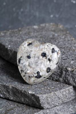 Sertifikalı Ay Taşı Kalp - 4