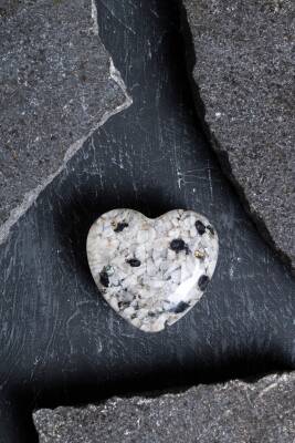 Sertifikalı Ay Taşı Kalp - 5