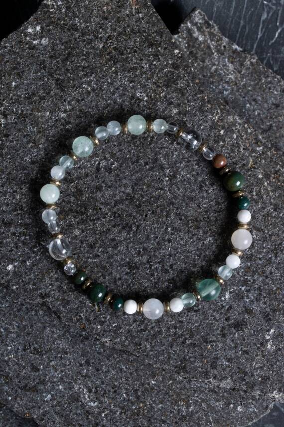 Sertifikalı Balık Burcu Doğal Taş Bileklik (SK:258) - 1