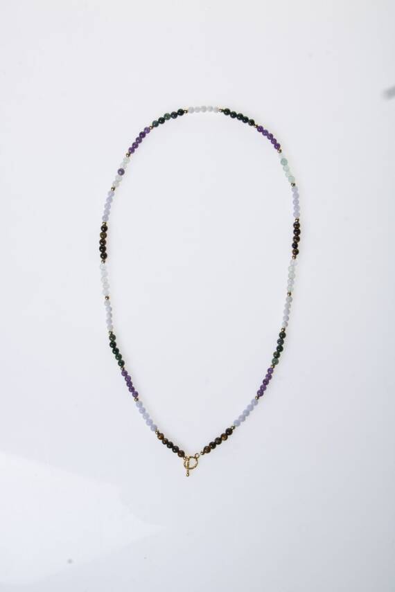 Sertifikalı Balık Burcu Doğal Taş Kolye - 6