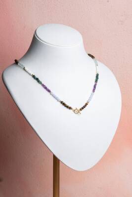 Sertifikalı Balık Burcu Doğal Taş Kolye - Osmanlı Doğal Taş