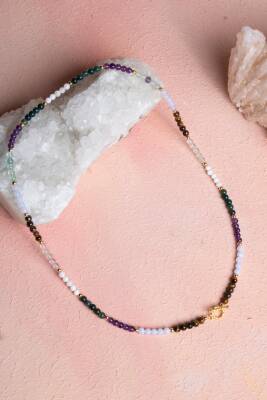 Sertifikalı Balık Burcu Doğal Taş Kolye - 5