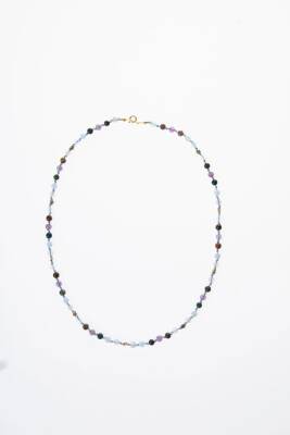 Sertifikalı Balık Burcu Gümüş Yıldızlı Doğal Taş Kolye - 5