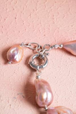 Sertifikalı Barok İnci Gümüş Kapama Doğal Taş Bileklik (SK:072) - 5