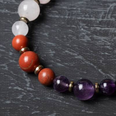 Sertifikalı Başak Burcu Doğal Taş Bileklik - 5