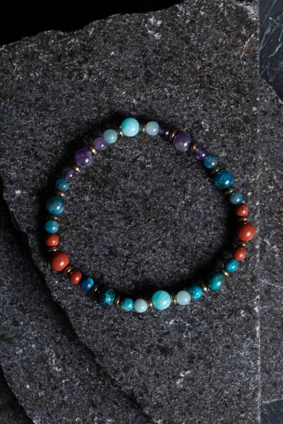 Sertifikalı Başak Burcu Doğal Taş Bileklik (SK:253) - 1