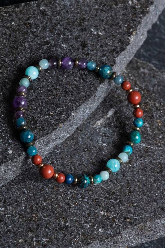 Sertifikalı Başak Burcu Doğal Taş Bileklik (SK:253) - 4