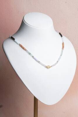 Sertifikalı Başak Burcu Doğal Taş Kolye - Osmanlı Doğal Taş