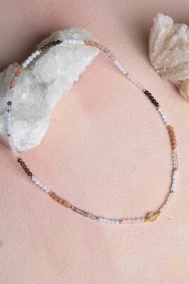 Sertifikalı Başak Burcu Doğal Taş Kolye - 3