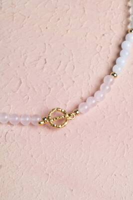 Sertifikalı Başak Burcu Doğal Taş Kolye - 4