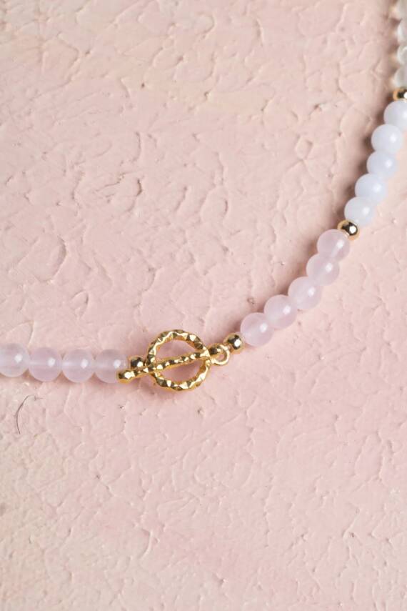 Sertifikalı Başak Burcu Doğal Taş Kolye - 4