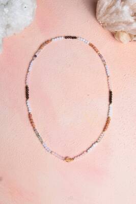 Sertifikalı Başak Burcu Doğal Taş Kolye - 3