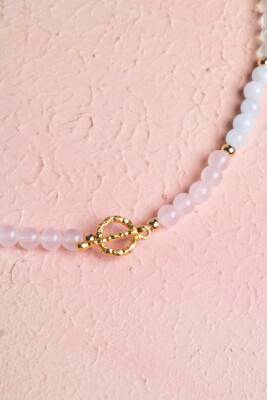 Sertifikalı Başak Burcu Doğal Taş Kolye - 4