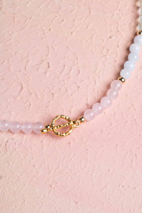 Sertifikalı Başak Burcu Doğal Taş Kolye - 4