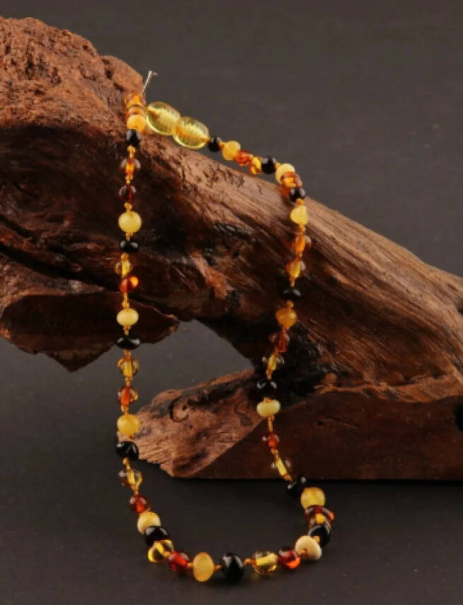 Sertifikalı Bebek Doğal Taş Kolye 33-35cm - 1