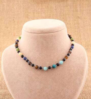 Sertifikalı Bebek Doğal Taş Kolye 33-35cm - 2