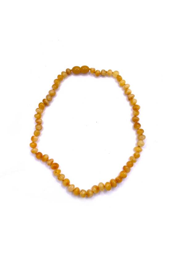 Sertifikalı Bebek Kehribar Diş Çıkarma Kolyesi (33-35 CM) - 2