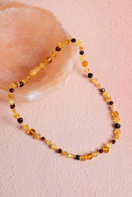 Sertifikalı Bebek Kehribar Doğal Taş Kolye - Osmanlı Doğaltaş