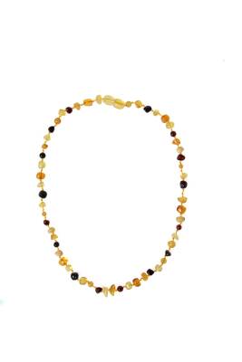 Sertifikalı Bebek Kehribar Doğal Taş Kolye - 5