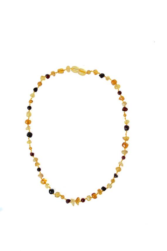 Sertifikalı Bebek Kehribar Doğal Taş Kolye - 5