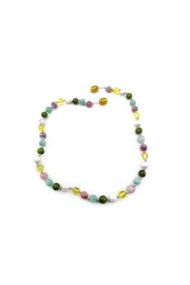 Sertifikalı Bebek Kehribar Kolye-kehribar-amazonit-yeşim-havlit-turmalin M082 - 2