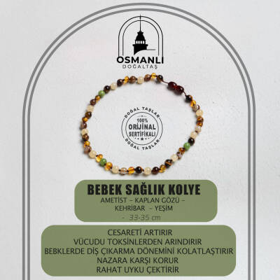 Sertifikalı Bebek Sağlık Kolye (33-35 CM) - Osmanlı Doğaltaş