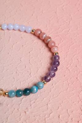 Sertifikalı Boğa Burcu Doğal Taş Bileklik - 4