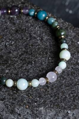 Sertifikalı Boğa Burcu Doğal Taş Bileklik (SK:252) - 5