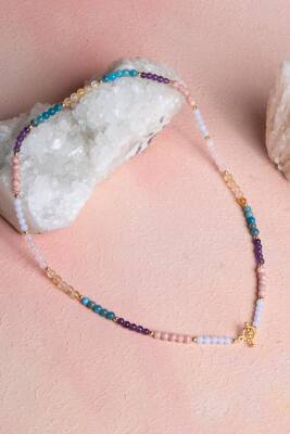 Sertifikalı Boğa Burcu Doğal Taş Kolye - 5