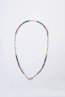 Sertifikalı Boğa Burcu Doğal Taş Kolye - 6