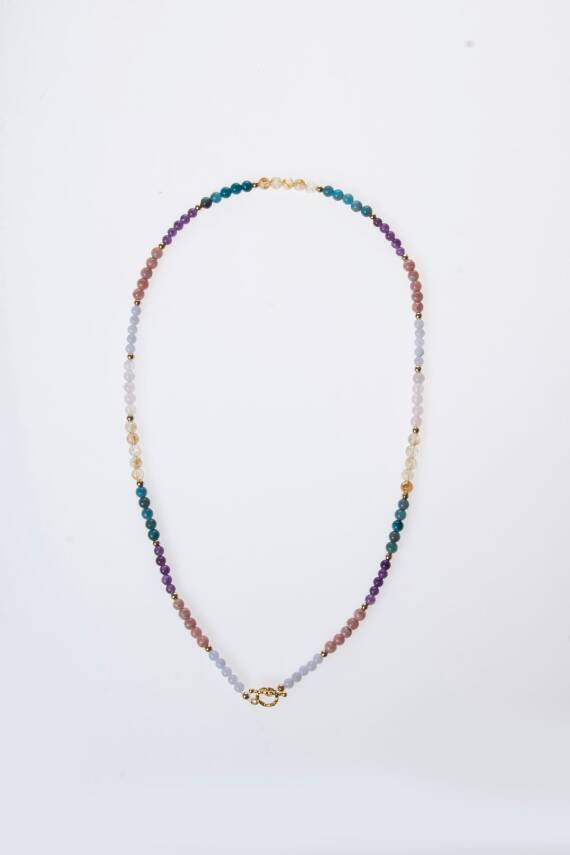 Sertifikalı Boğa Burcu Doğal Taş Kolye - 6