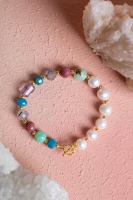 Sertifikalı Boğa Burcu Gümüş Kapama Doğal Taş Bileklik (SK:275) - Osmanlı Doğal Taş