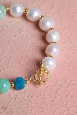 Sertifikalı Boğa Burcu Gümüş Kapama Doğal Taş Bileklik (SK:275) - 4