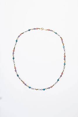 Sertifikalı Boğa Burcu Gümüş Yıldızlı Doğal Taş Kolye - 5