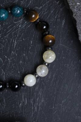 Sertifikalı Burç Doğal Taş Bileklik-Akrep Burcu - 3