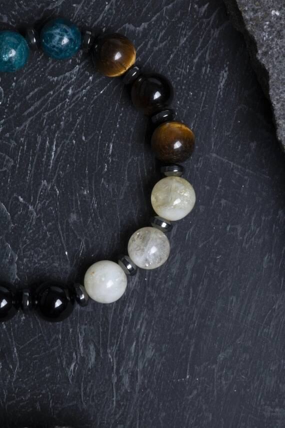 Sertifikalı Burç Doğal Taş Bileklik-Akrep Burcu - 3