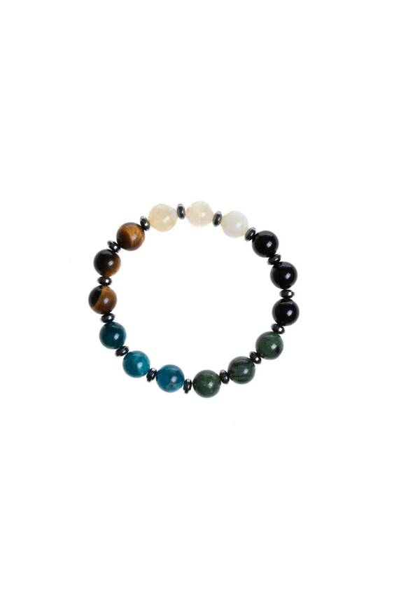 Sertifikalı Burç Doğal Taş Bileklik-Akrep Burcu - 5