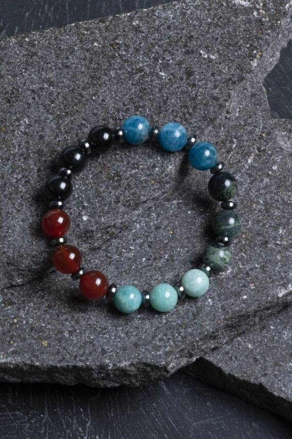 Sertifikalı Burç Doğal Taş Bileklik-Başak Burcu - 3