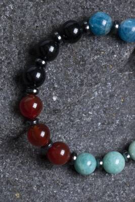 Sertifikalı Burç Doğal Taş Bileklik-Başak Burcu - 4