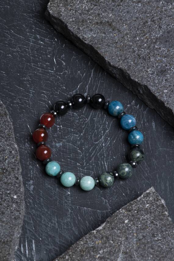 Sertifikalı Burç Doğal Taş Bileklik-Başak Burcu - 1