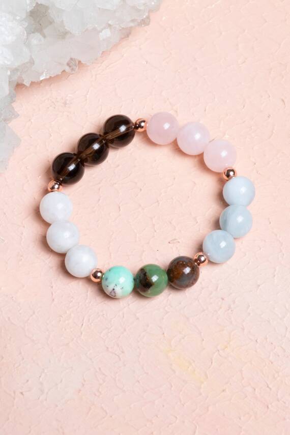 Sertifikalı Burç Doğal Taş Bileklik -Terazi Burcu - 1